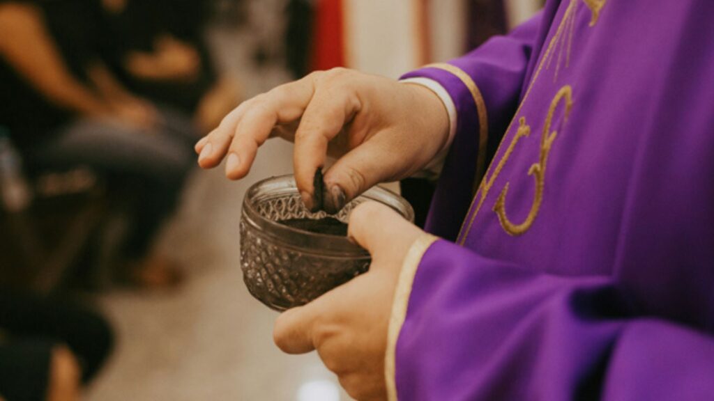 Ash Wednesday Priest Hands