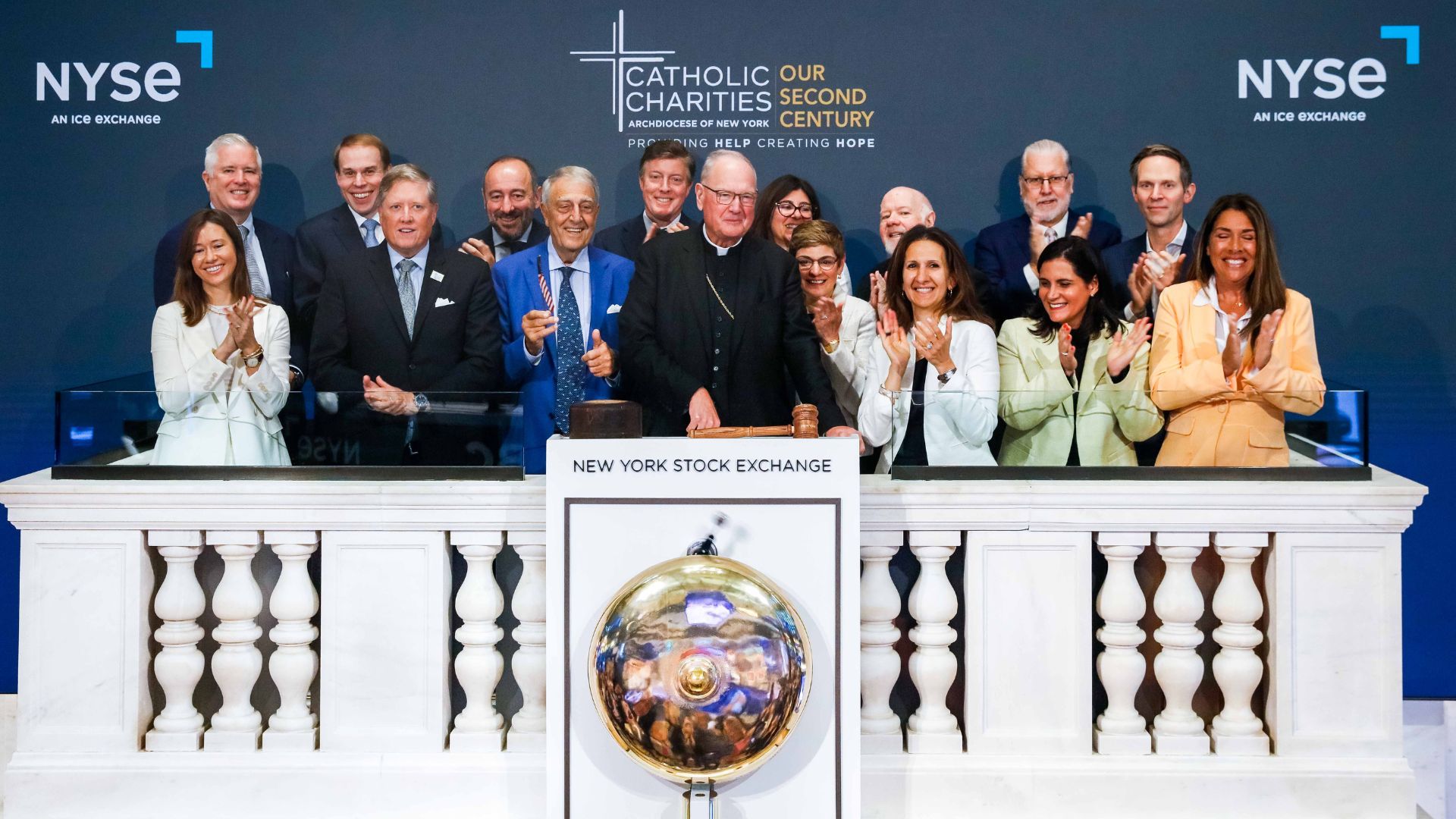 Catholic Charities New York Rings NYSE Opening Bell, Relaunches Cardinal’s Committee for Charity