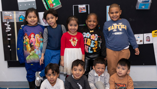 Children in a classroom at Kennedy's Children Center.