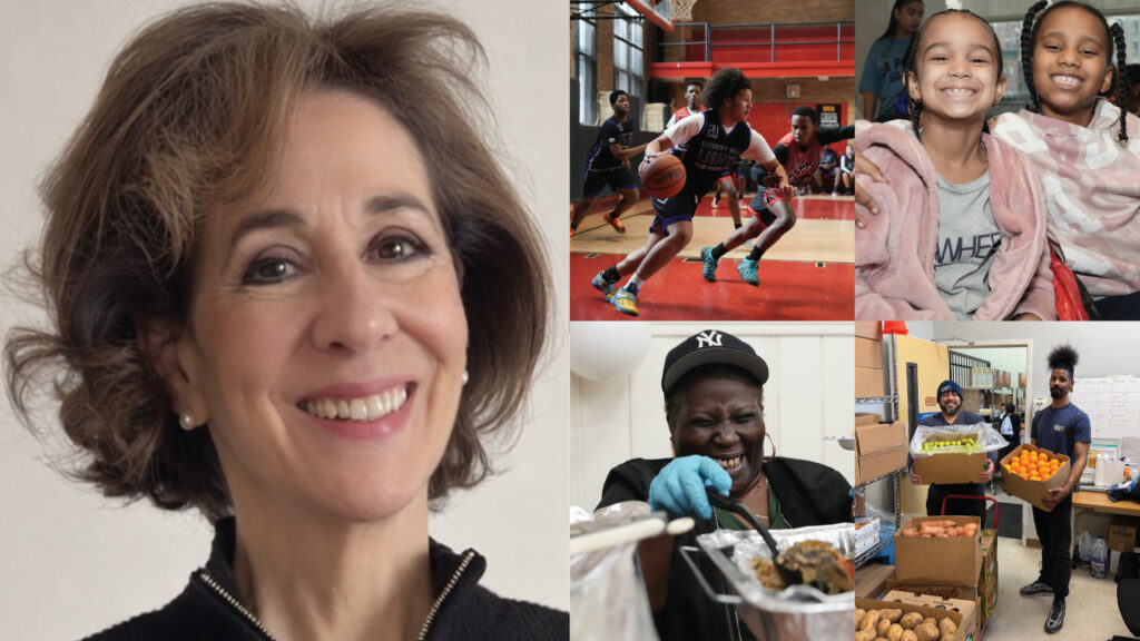 Susan Trammell and scenes from the Kennedy Center in Harlem, a Catholic Charities of New York community center serving neighbors in need.