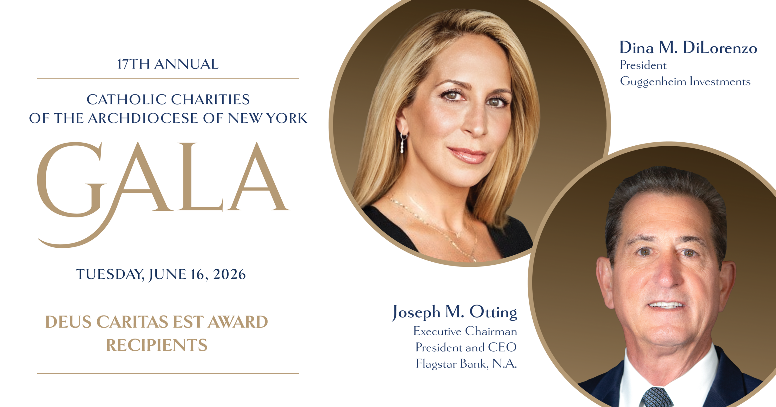 Meet Our 17th Annual Catholic Charities Gala Honorees