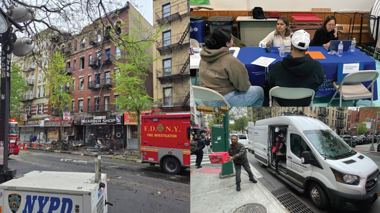 Catholic Charities Emergency Response to the Five-Alarm Fire in Belmont Section of the Bronx